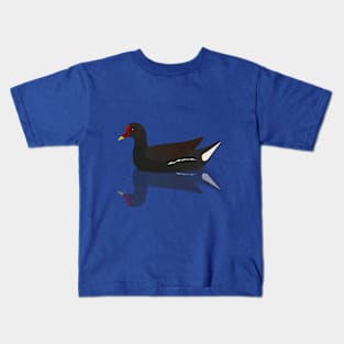 Common moorhen vector Kids T-Shirt